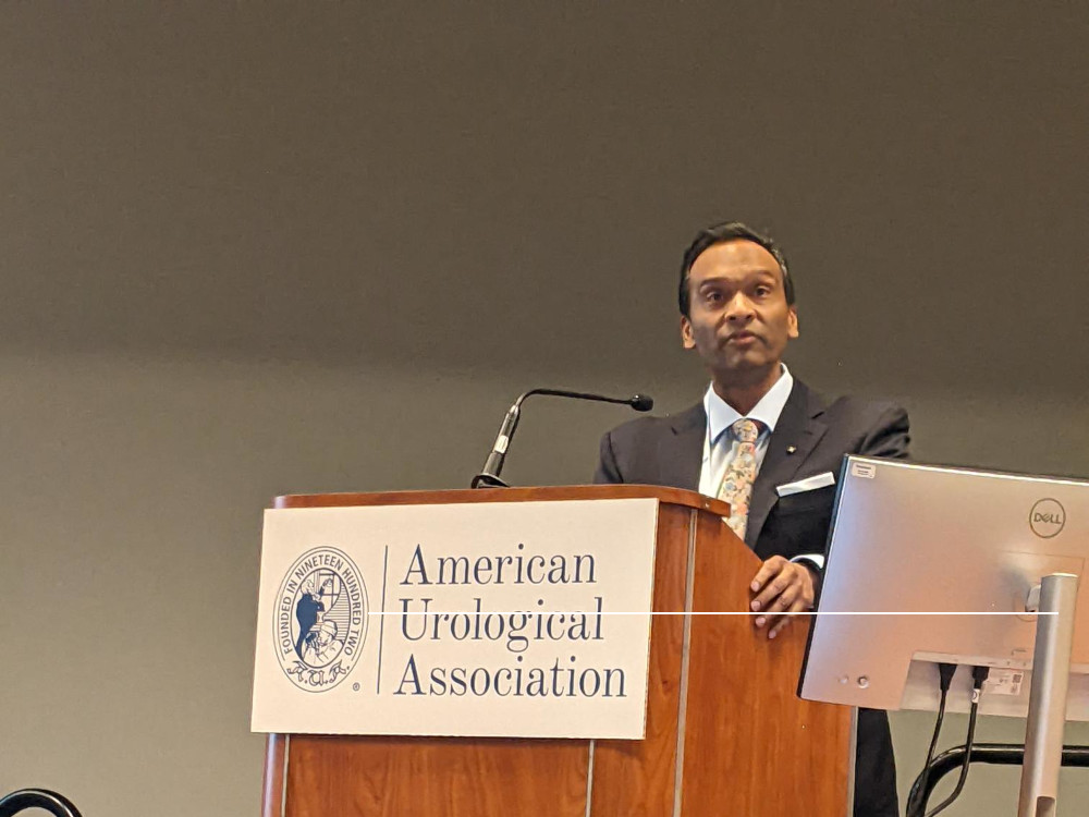 Dr. Chinnaiyan presenting